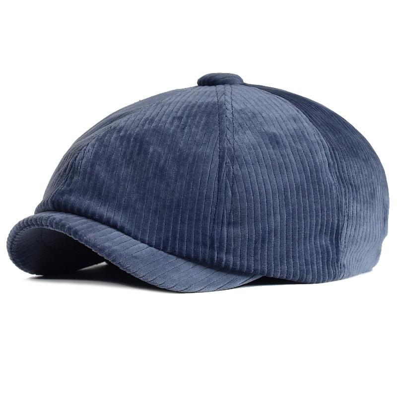 Corduroy Newsboy Retro Cap Gentleman Rules