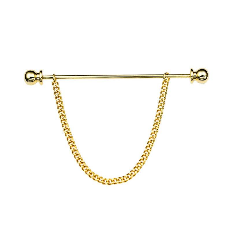 Globe Collar Bar With Chain GR Gold 