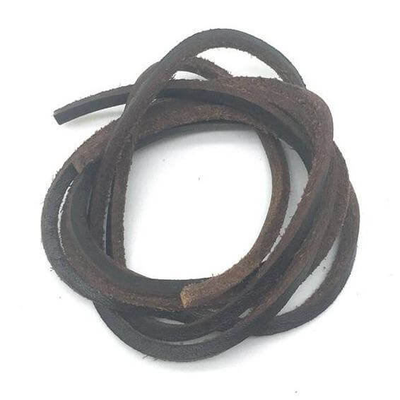 1 Pair Flat Leather Shoelaces 24 to 63 inches GR Coffee 80cm 