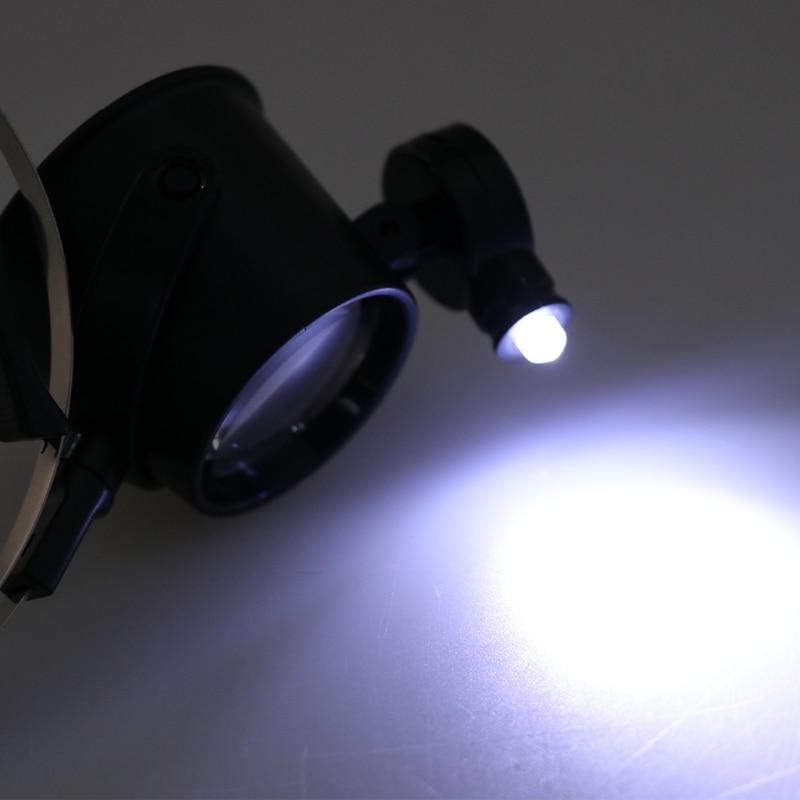10x Watchmaker Loupe With Dead Spring And LED Light GR 