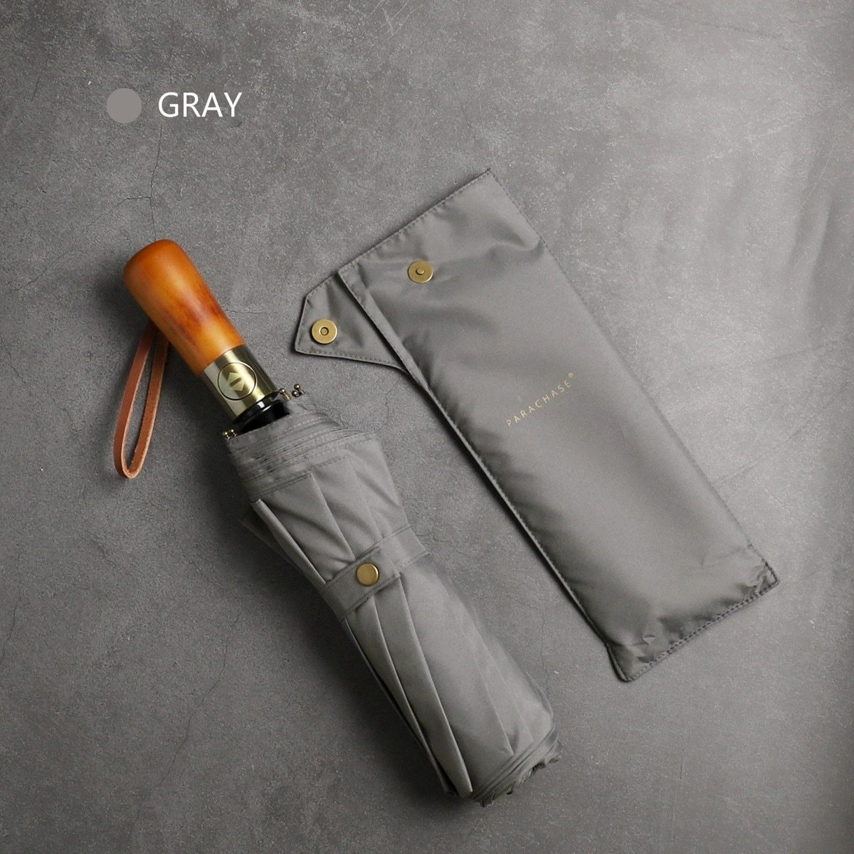 115cm Folding Automatic Umbrella Parachase gray 