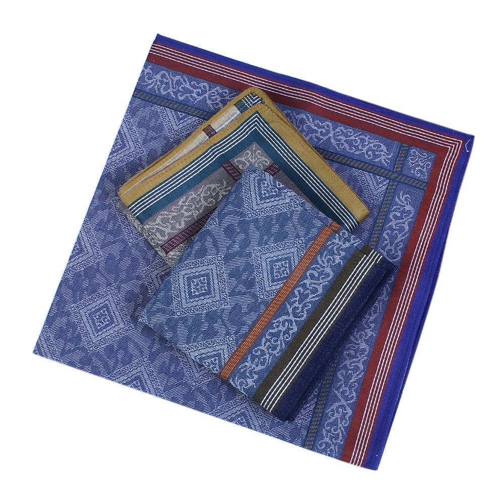 3 Pieces Jacquard Cotton Handkerchief Set GR 