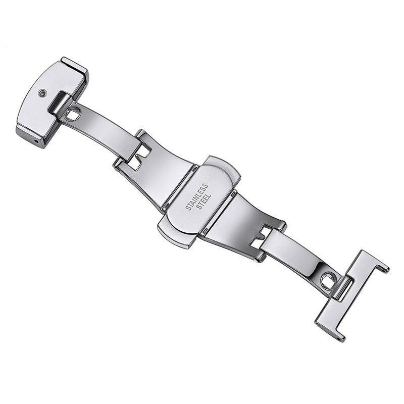316L Stainless Steel Double Push Button Folding Deployant Clasp GR 