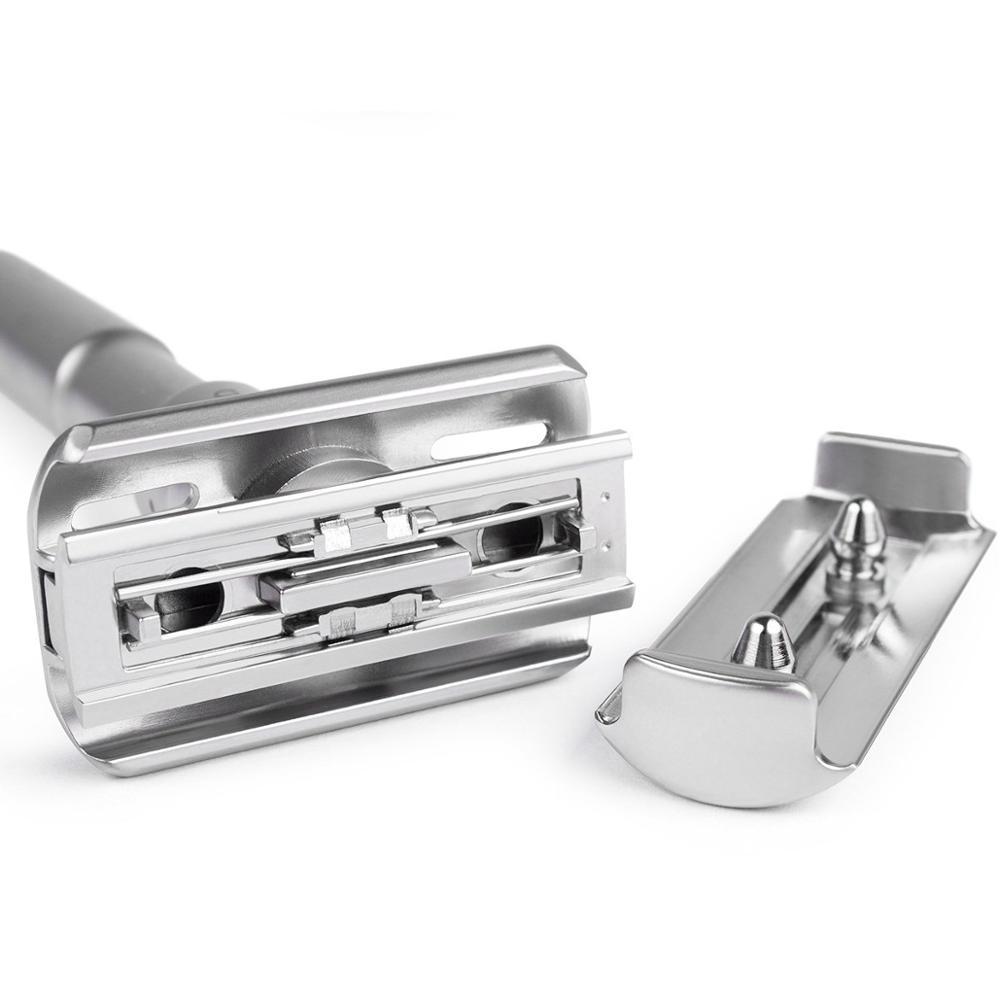 Adjustable Double Edge Safety Razor + 5 Titanium Blades | GR