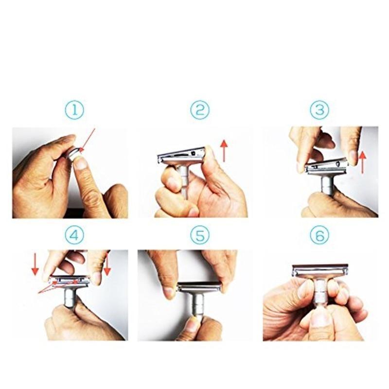 Adjustable Double Edge Safety Razor + 5 Titanium Blades | GR