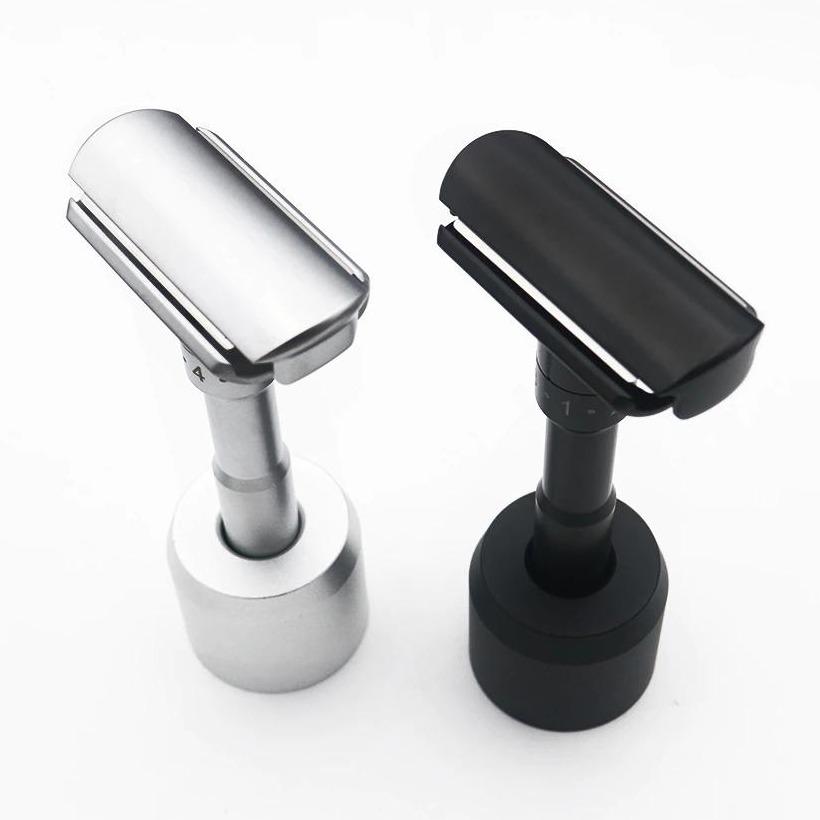 Adjustable Double Edge Safety Razor With Stand & Blades GR 