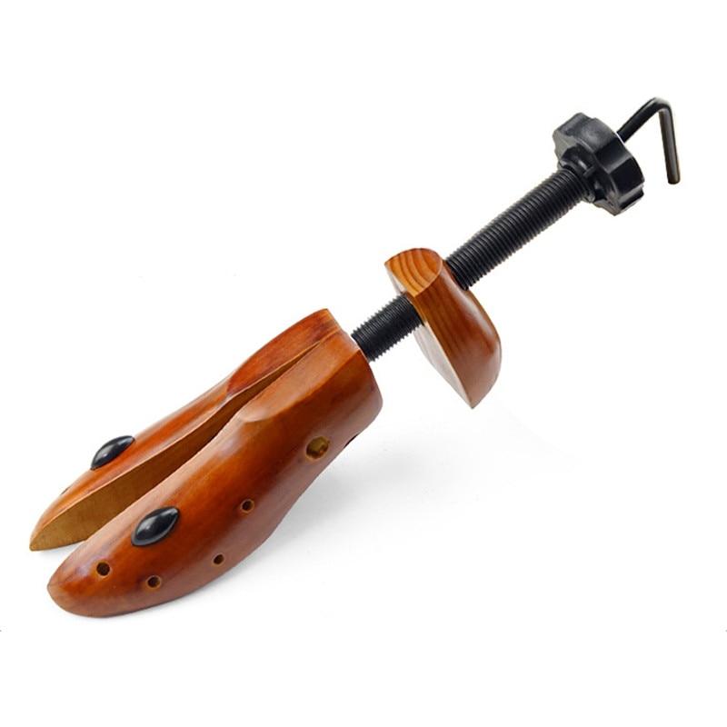 Adjustable Wooden Shoe Stretcher 1 Piece GR 42-46 Brown 