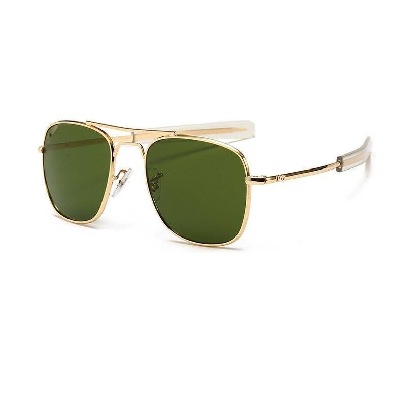 Admiral Aviator Sunglasses AD Green Gold 