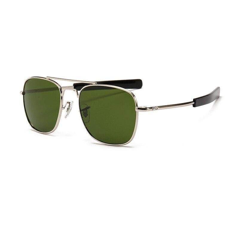Admiral Aviator Sunglasses AD Green Silver 