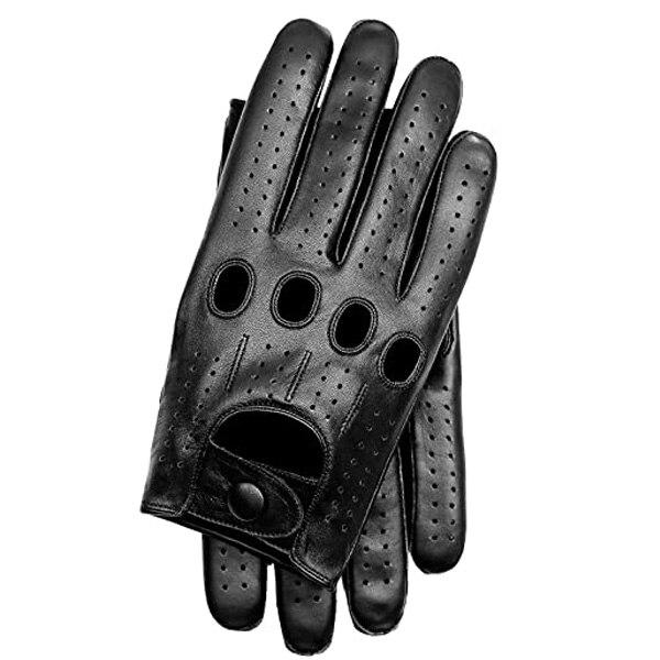 Alain Goatskin Leather Driving Gloves GR Black XL 