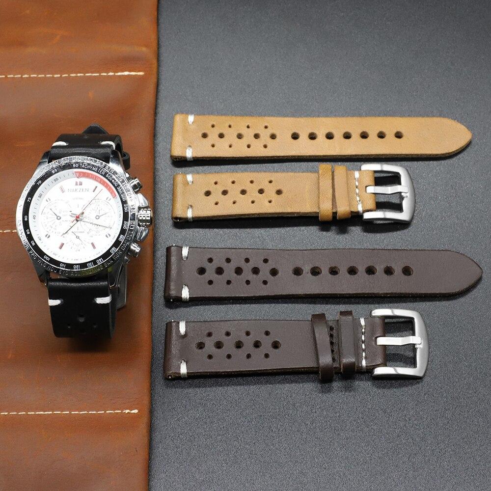 Alain Leather Rally Watch Strap With Tang Buckle GR 
