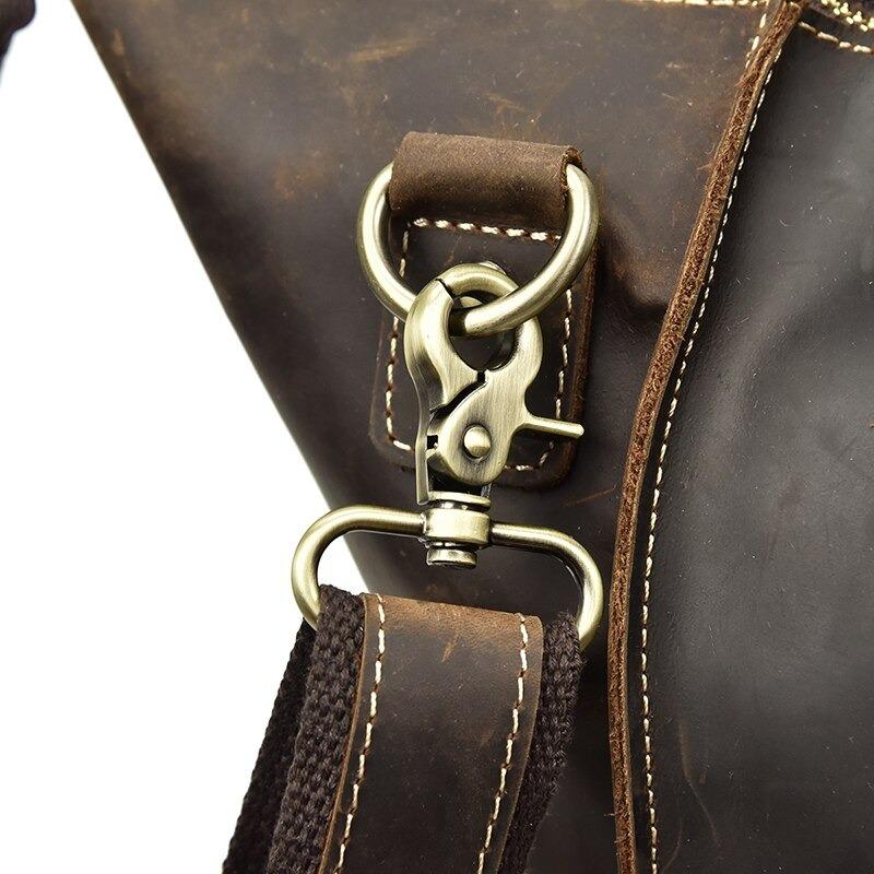 Alastair Crazy Horse Leather Duffel Bag GR 