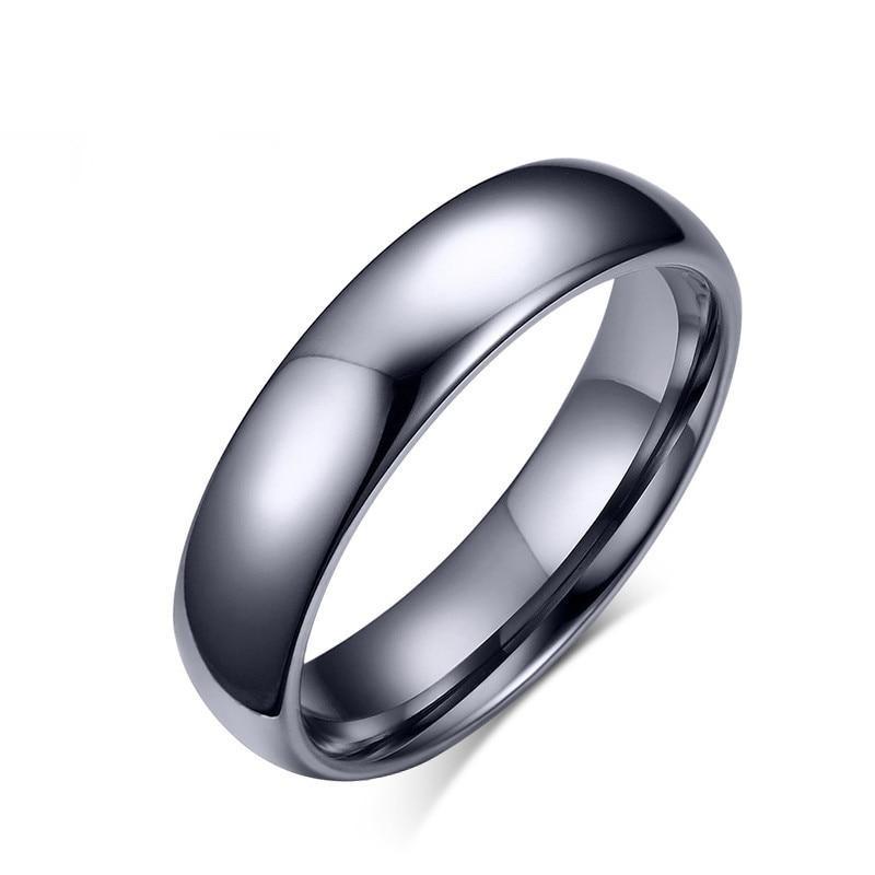 Alessandro Gunmetal Grey Tungsten Carbide Ring GR 6 