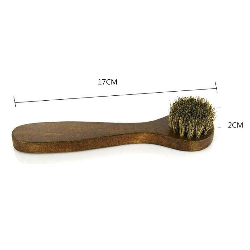 Alessio Wooden Handle Horse Hair Shoe Brush GR 