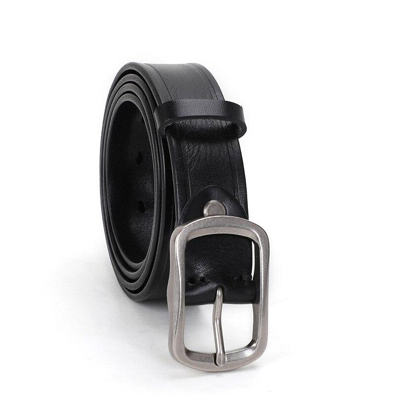 Alonso Casual Cowskin Leather Belt GR Black 105CM 