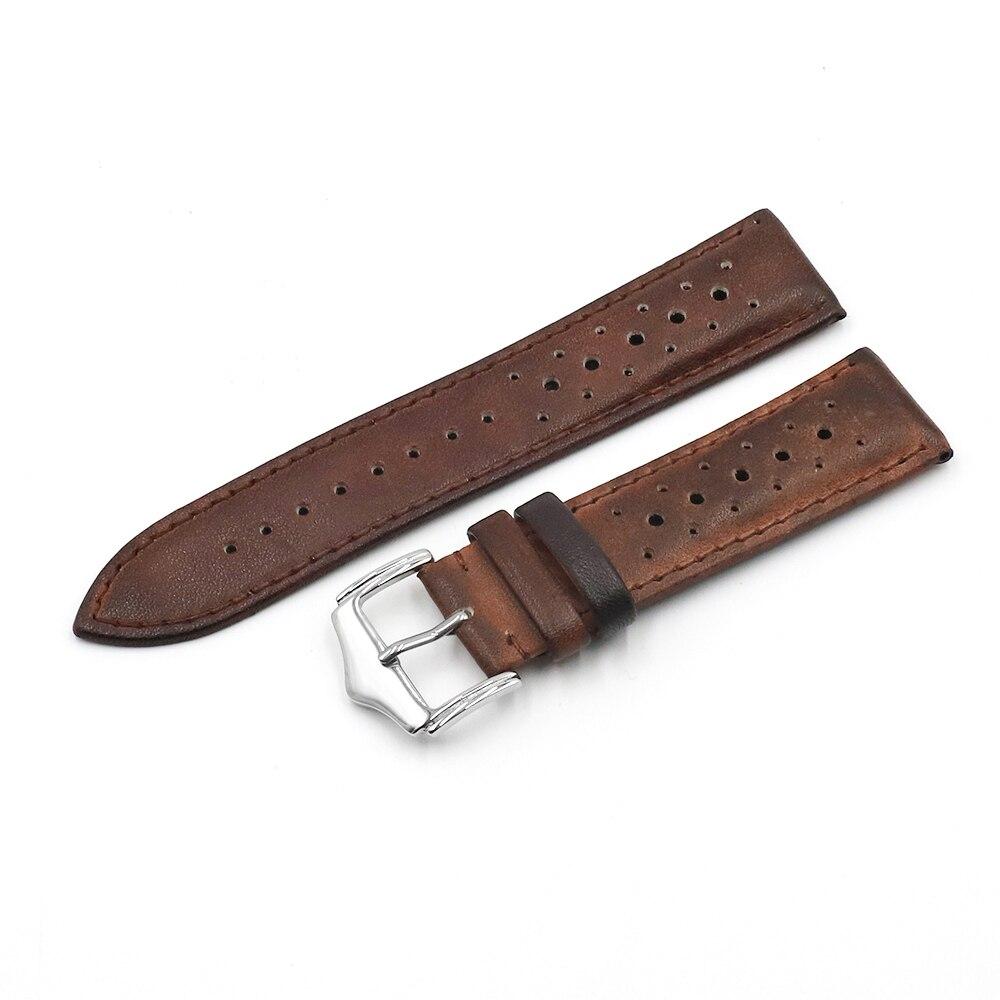 Alphonse Leather Rally Watch Strap With Tang Buckle | GR