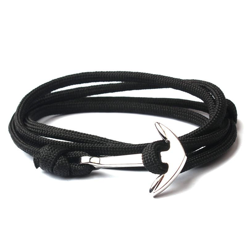 Anchor Nautical Bracelet GR black 