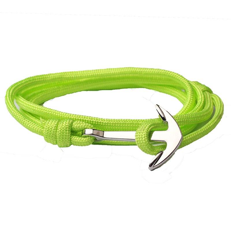 Anchor Nautical Bracelet GR Fluorescent green 