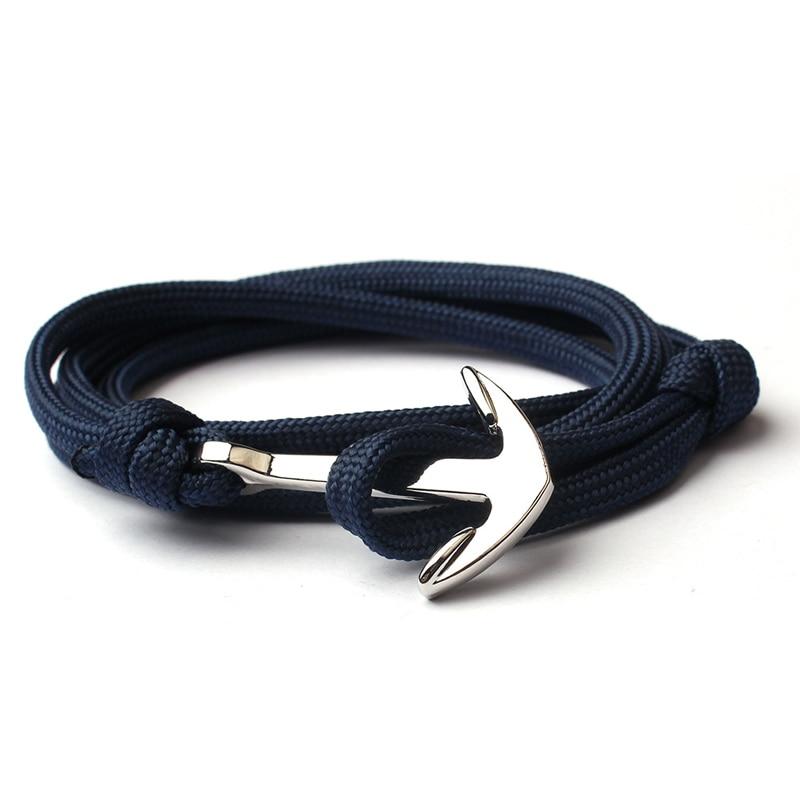 Anchor Nautical Bracelet GR navy blue 