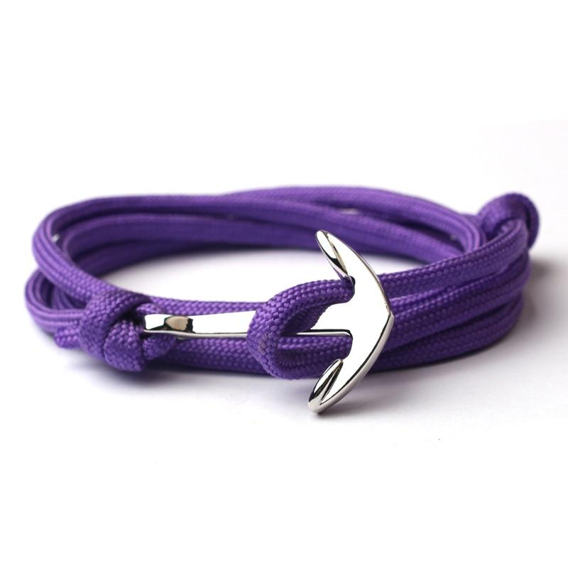 Anchor Nautical Bracelet GR purple 