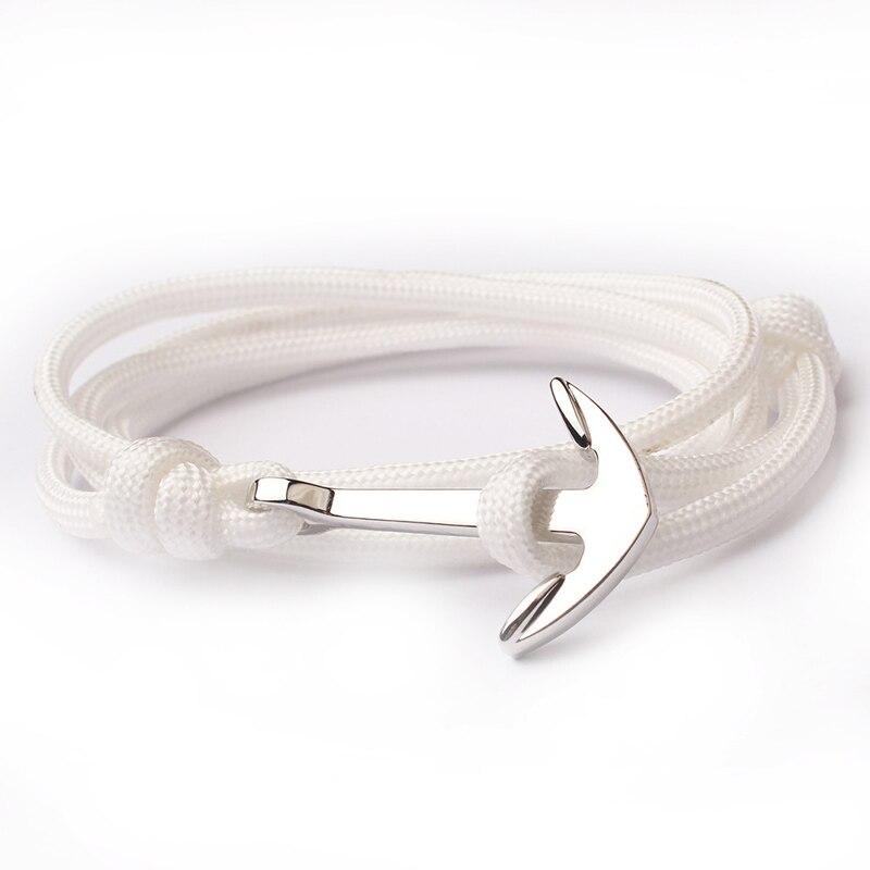 Anchor Nautical Bracelet GR white 
