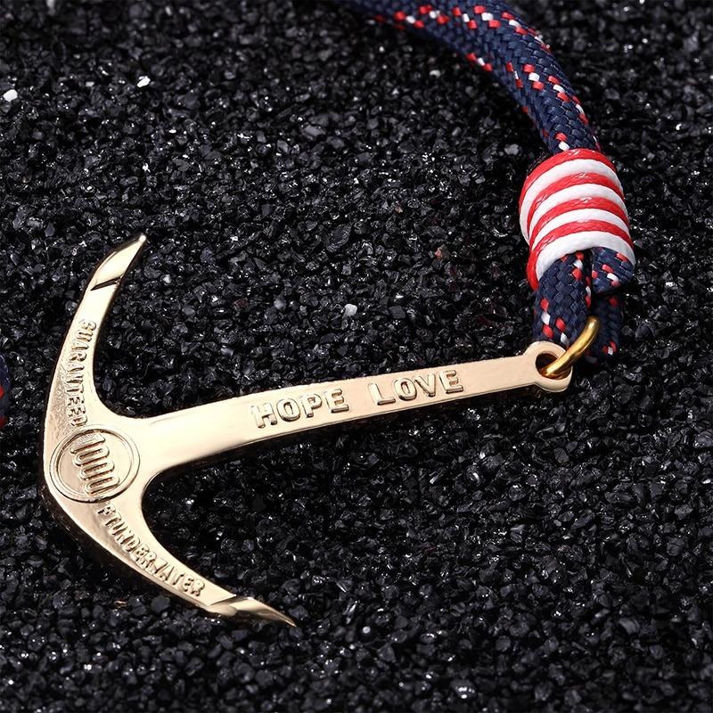 Anchor of Hope Gold-Tone Nautical Bracelet GR 