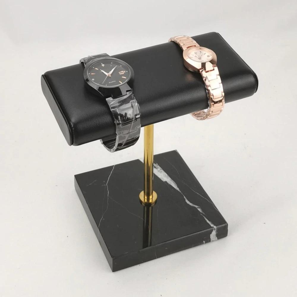 Antoine Black Marble Double Watch Display Stand Holder GR 