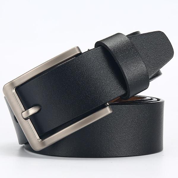 Antonio Cowhide Leather Belt GR Black 95cm 