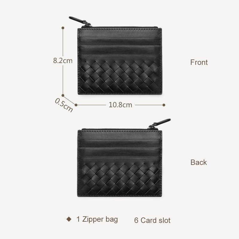 Antonio Sheepskin Leather Zipped Card Holder RFID Nielsen 
