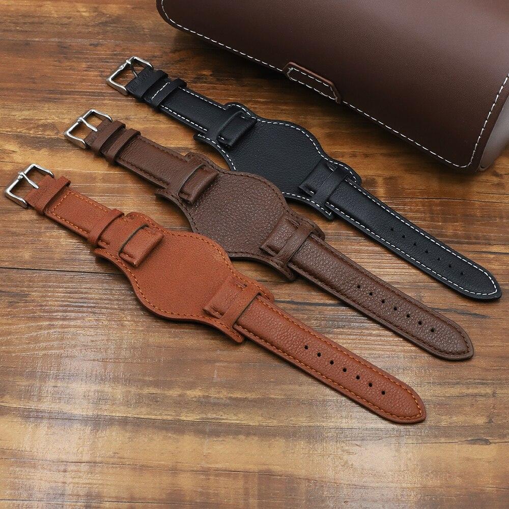 Apollinaire Cow Leather Watch Bund Strap With Tang Buckle GR 