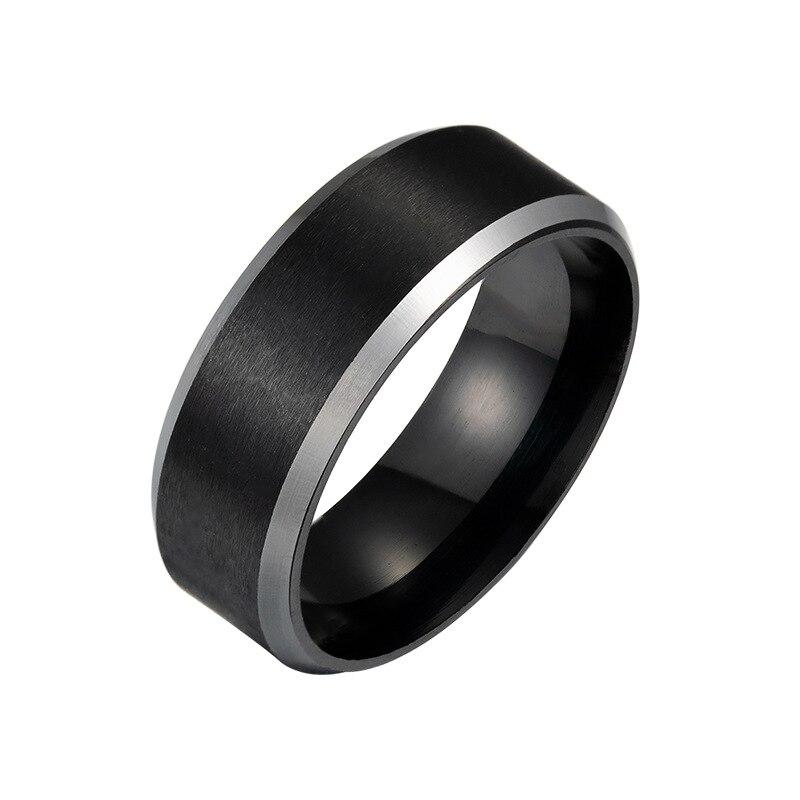 Apollo Matte Titanium Ring GR 6 Black 