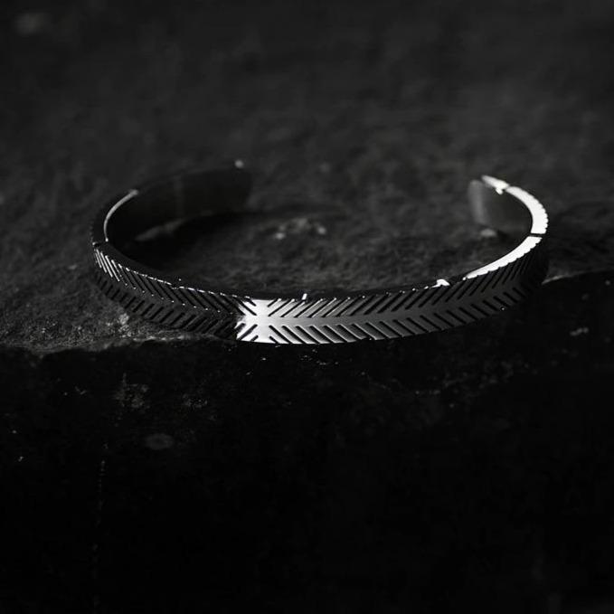 Archibald Stainless Steel Cuff Bracelet GR 