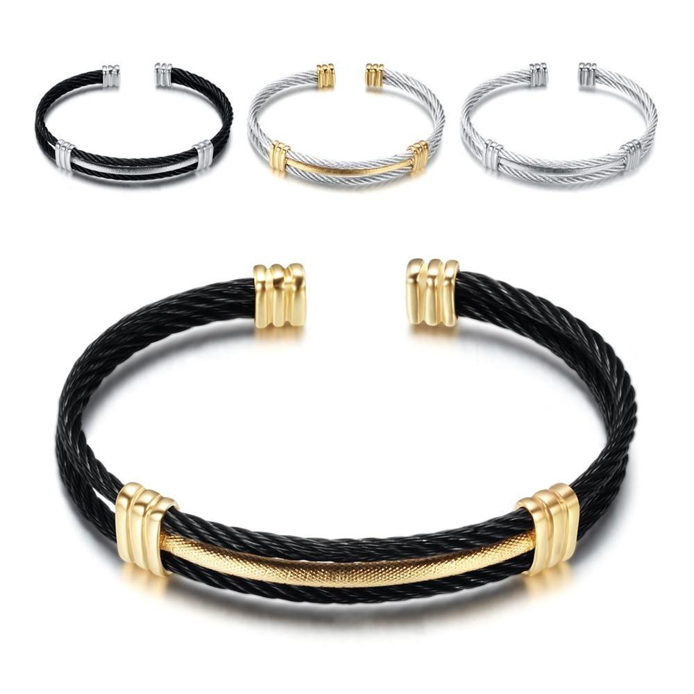 Arjen Metal Rope Cuff Bracelet GR 