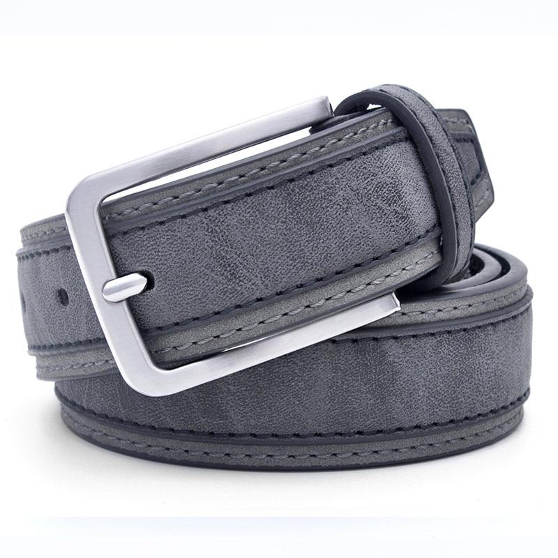 Armando Two Tone Leather Belt GR Grey 95cm 