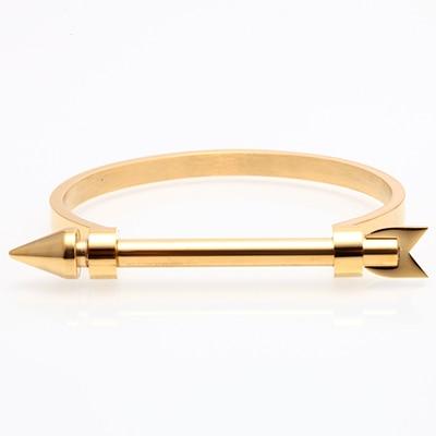 Arrow Stainless Steel Cuff Bracelet GR Gold 51mm 