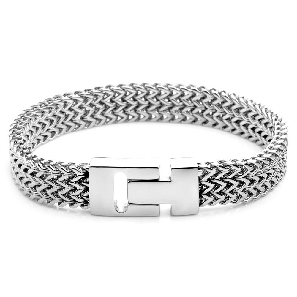 Bengt Stainless Steel Chain Bracelet GR Silver 22.5cm 