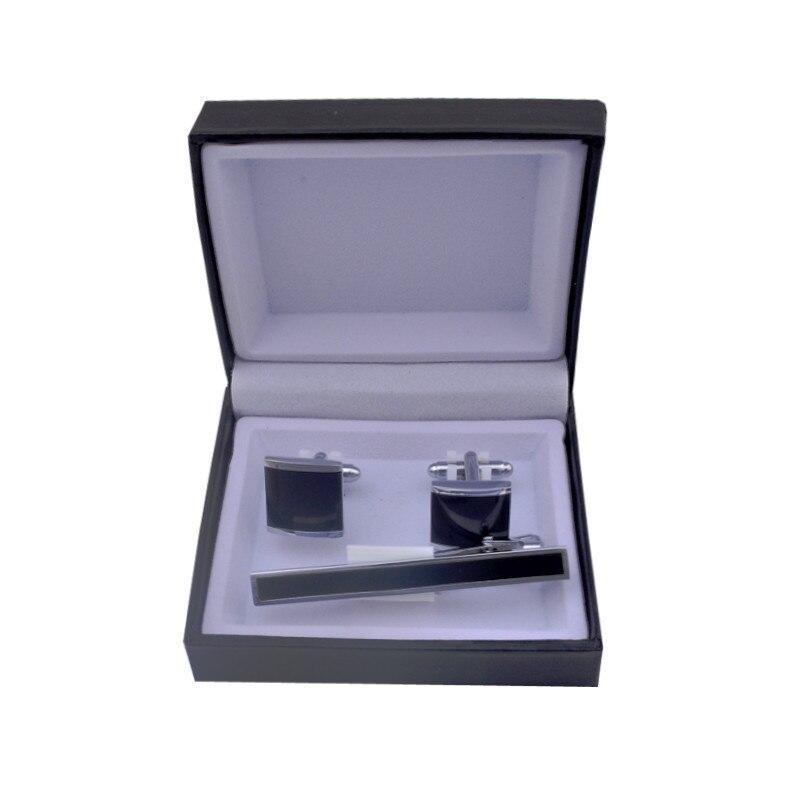 Black Leather Jewelry Box For Cufflinks GR Larger 