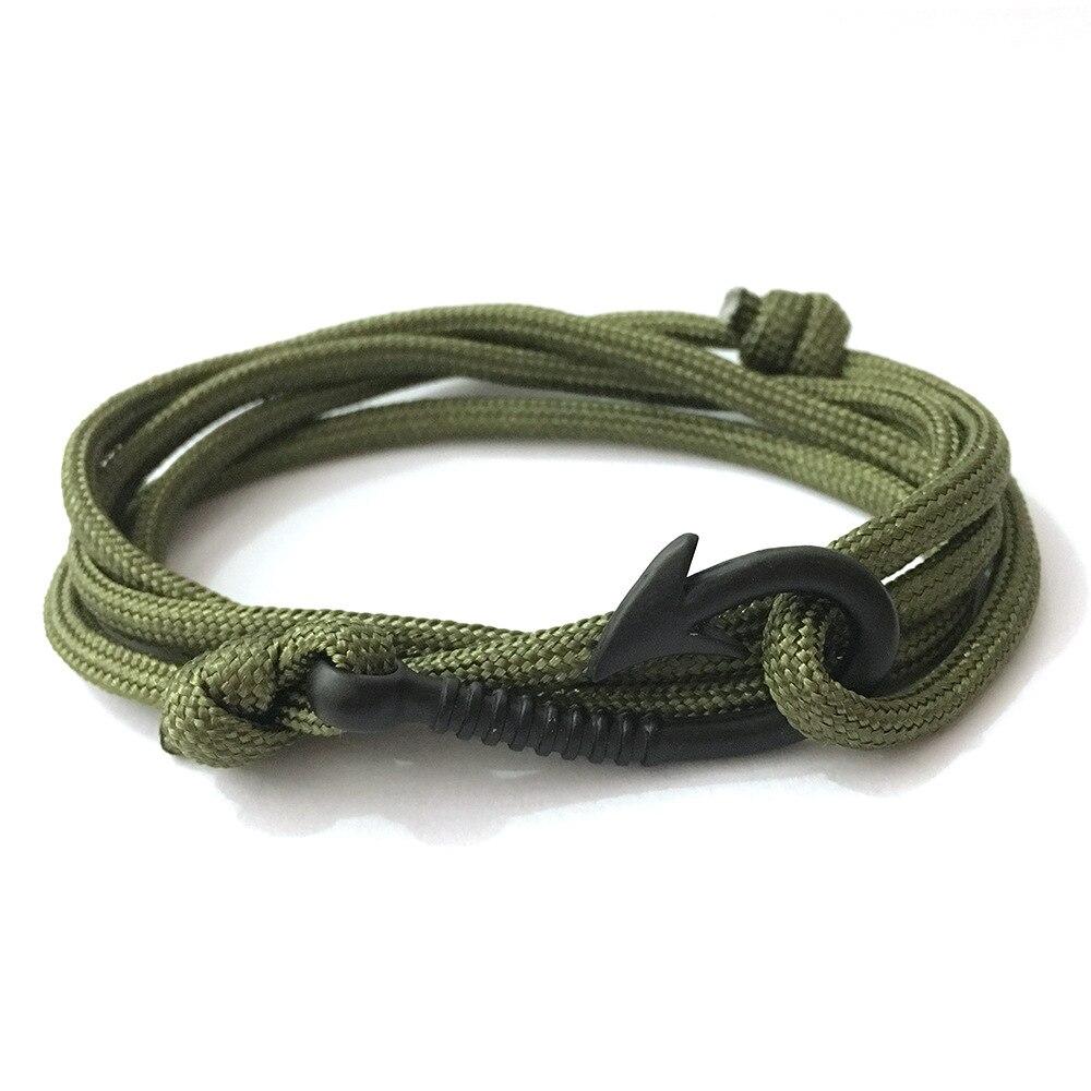 Black Small Hook Nautical Bracelet GR Green 
