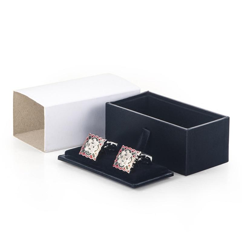 Black Velvet Jewelry Box For Cufflinks or Tie Clip GR 