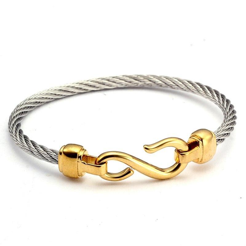 Bolzano Fish Hook Bracelet GR Golden & Grey 