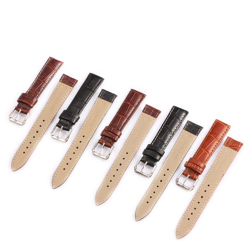Bormio Vegan Leather Watch Strap With Tang Buckle & Stitching GR 
