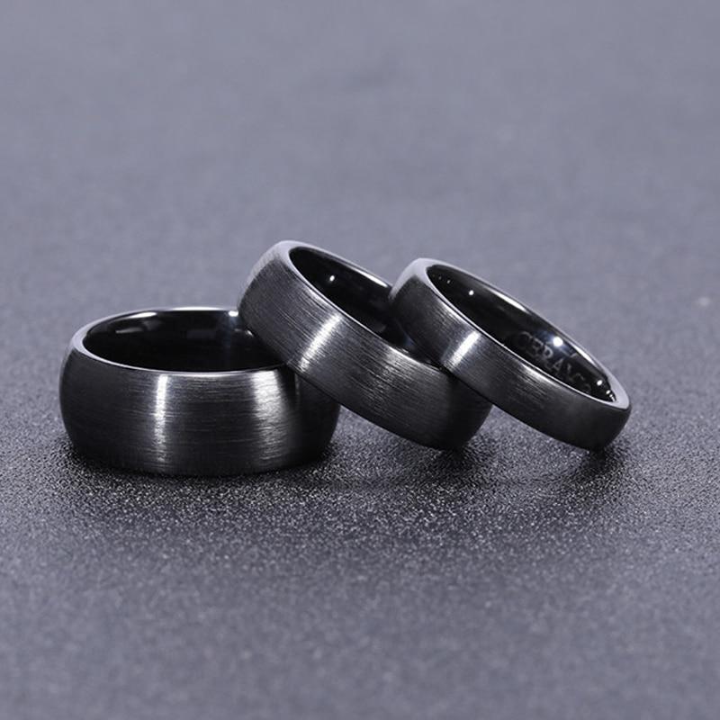 Brushed Flat Black Ceramic Ring GR 