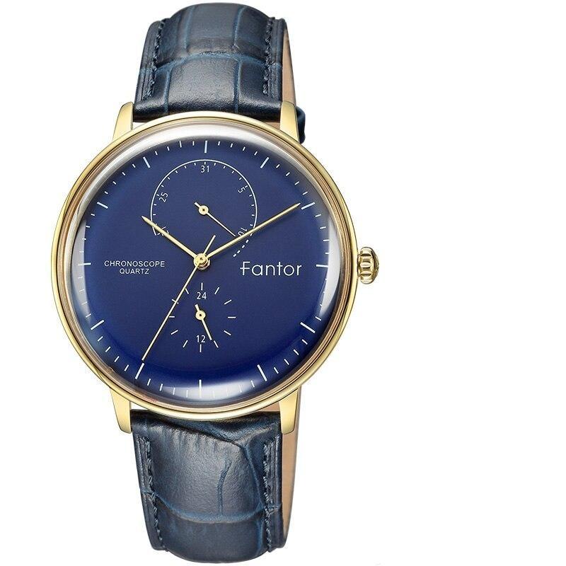 Capri Chronoscope Classic Watch Fantor Gold & Blue 