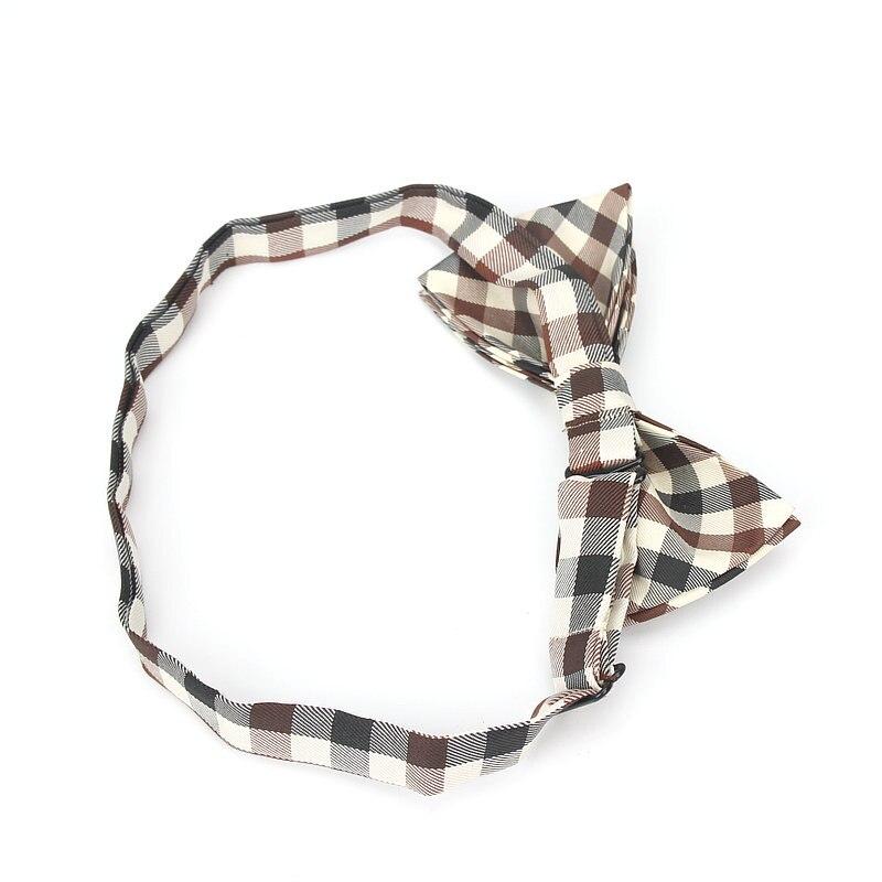 Checkered Cotton Bow Tie Pre-Tied GR 