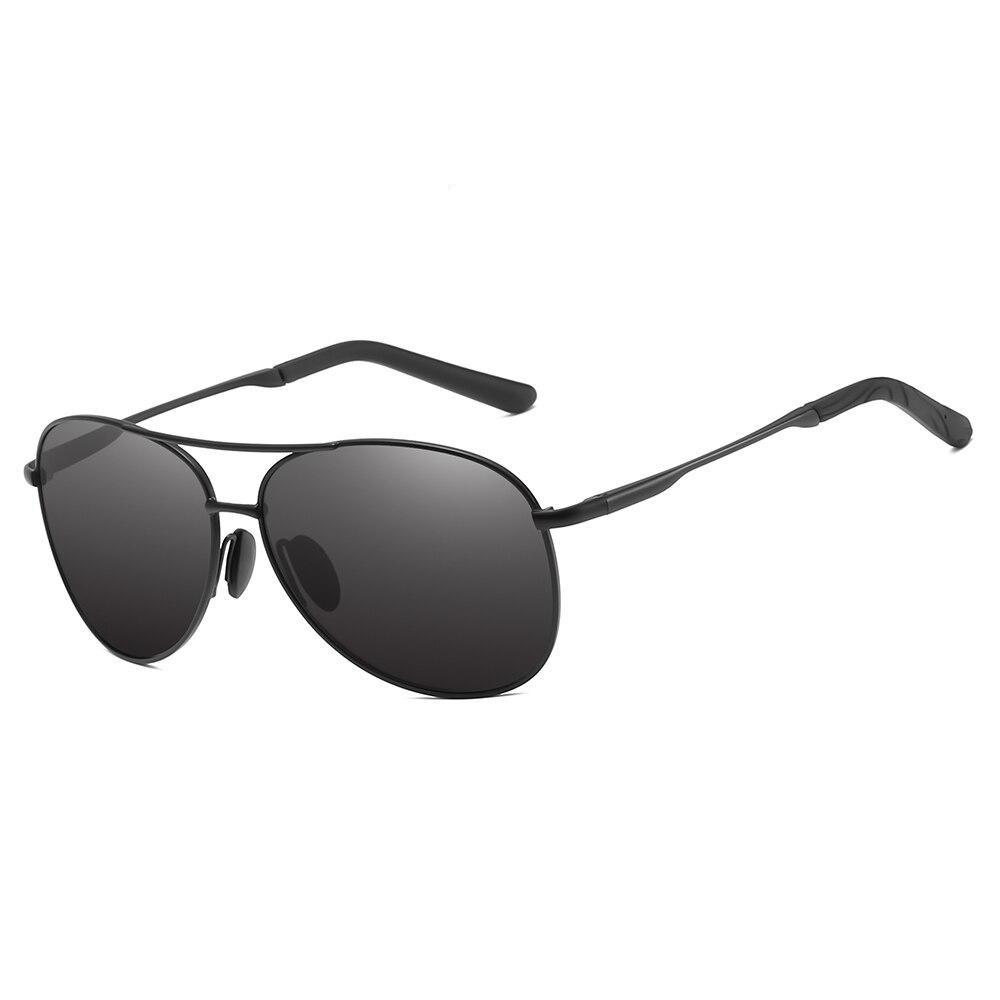 Classic Aviator Polarized Sunglasses GR Black Grey 