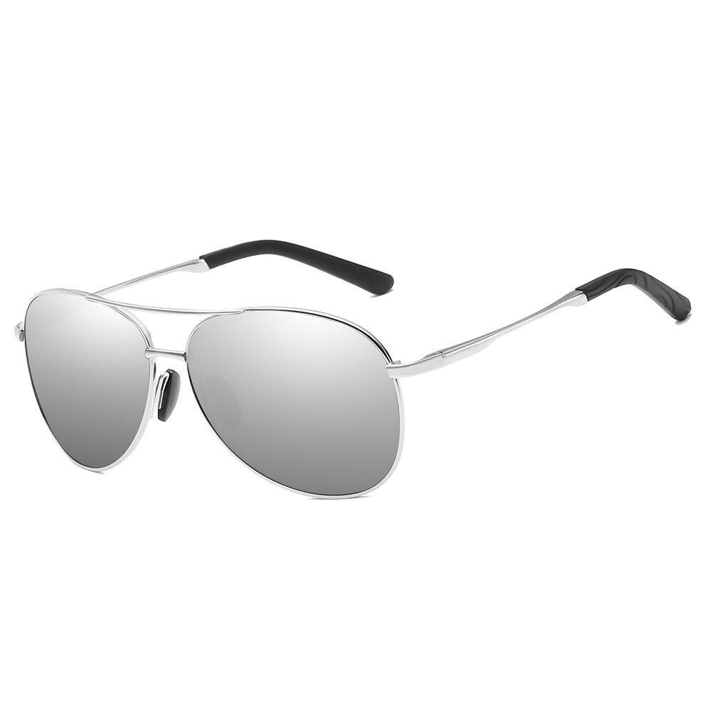 Classic Aviator Polarized Sunglasses GR Silver Mirror 