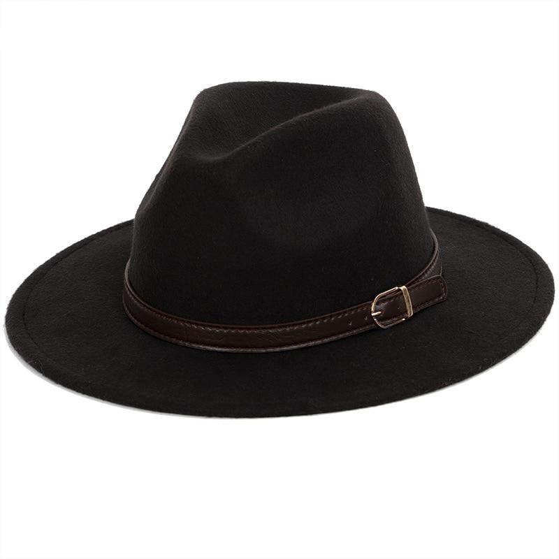 Classic Fedora With Leather Band GR 
