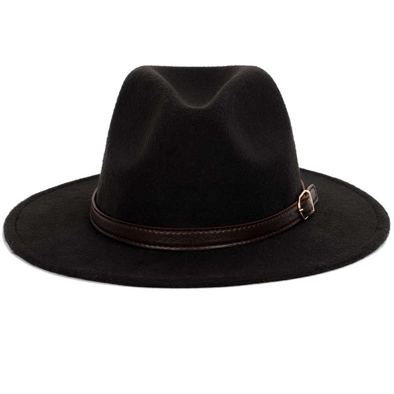 Classic Fedora With Leather Band GR 