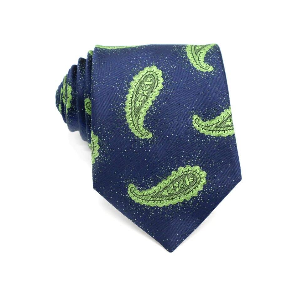 Classic Paisley Silk Tie GR Green 
