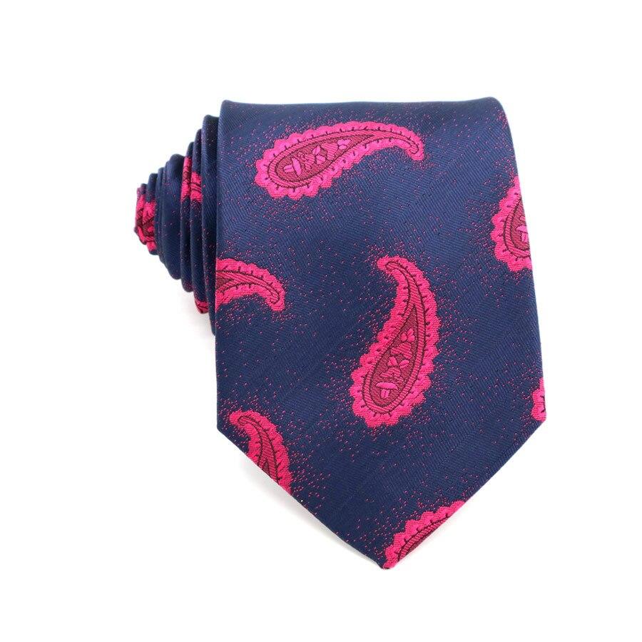 Classic Paisley Silk Tie GR Pink 